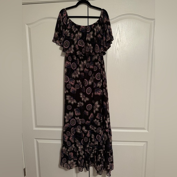 Donna Morgan Floral Chiffon Maxi Dress - Picture 3 of 9